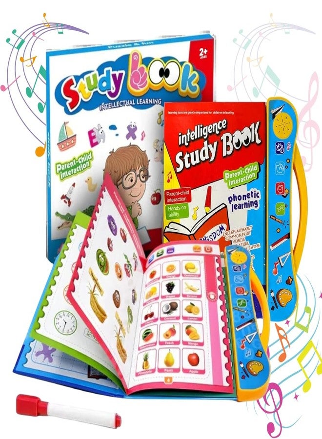 LAALIYA Kids Interactive Sound Book | Touch & Play Musical Learning Book with ABC, Words, Rhymes, Animal Sounds & Activities | Educational Talking Book for Toddlers Ages 1-5 | Preschool Learning Toy - Image 1